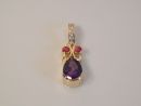 Amethyst & Sapphire Pendant